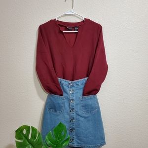 NEW YORK & COMPANY Maroon Sweater
